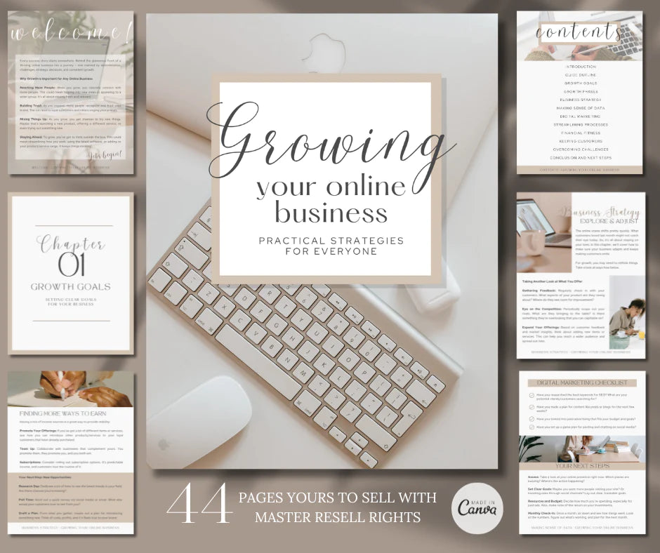 How To Grow Your Online Business eBook - With Photos Included