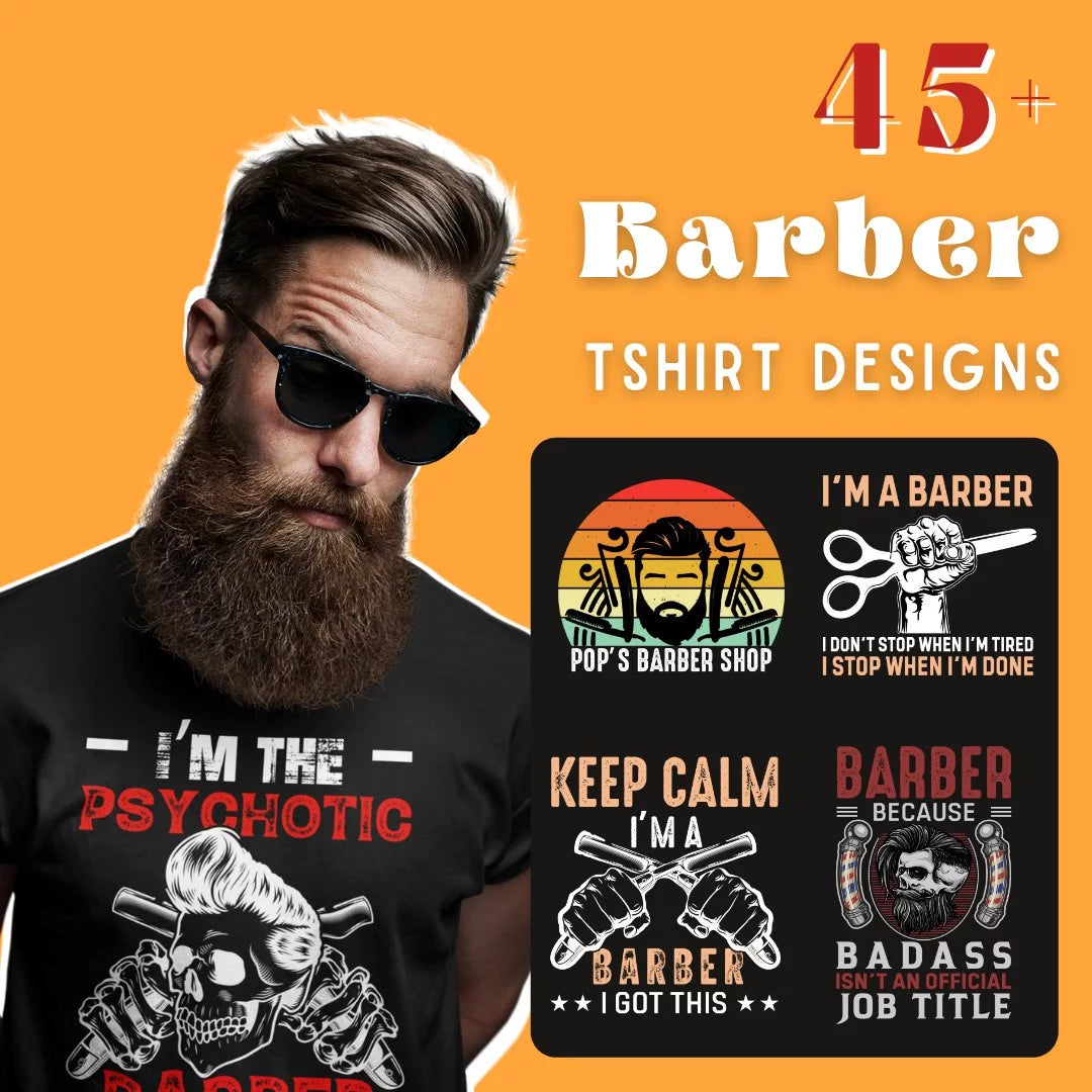 45+ Barber Design Bundle