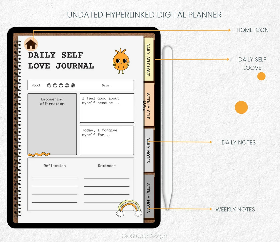 Delicate Self Love Planner