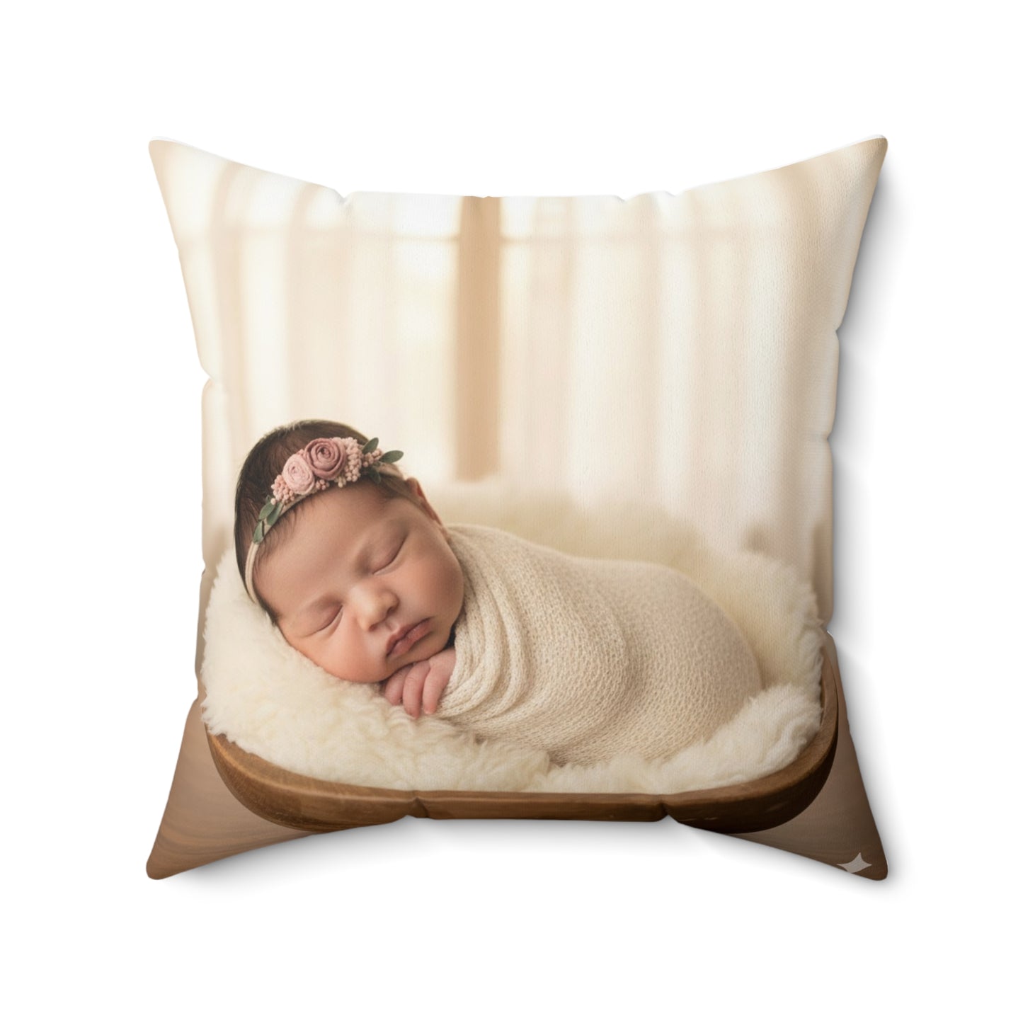 Newborn Birth Stats Pillow