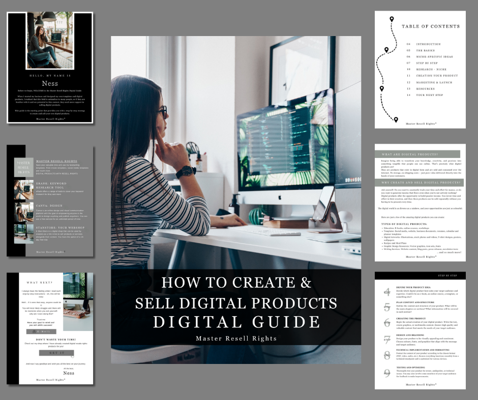 How To Create & Sell Digital Products Lead Magnet - With Photos Included